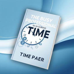 A sleek and modern book cover design titled 'The Busy Professional’s Guide To Time Mastery'