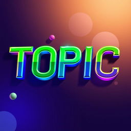 The word 'TOPIC' presented in a cool and artistic style, using a sleek and modern font that captures attention