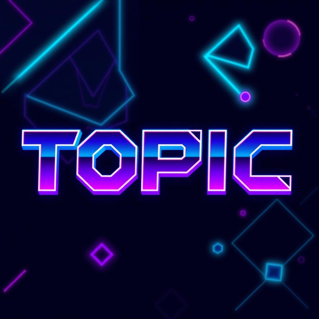 The word 'TOPIC' designed with an edgy and creative flair