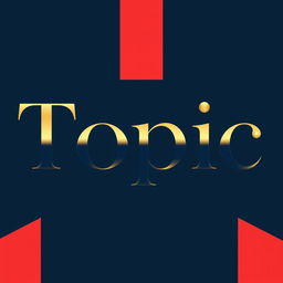 The word 'Topic' styled in a modern, sleek font that exudes sophistication