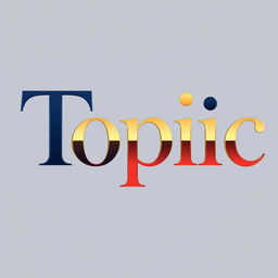 The word 'Topic' styled in a modern, sleek font that exudes sophistication