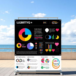 An infographic-style tarpaulin design about LGBTQ+ topics