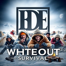 A logo featuring the bold initials 'BDE' prominently at the top, with the title 'Whiteout Survival' elegantly positioned underneath