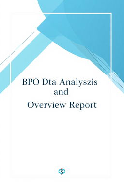 A professional report cover design featuring the title 'BPO Audit Data Analysis and QC Overview Report' prominently displayed at the center