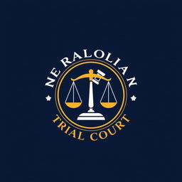 A sleek and modern logo design for a Metropolitan Trial Court