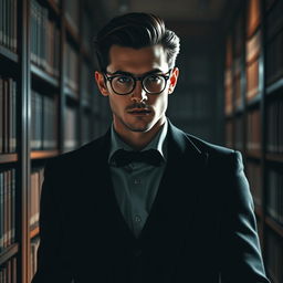 A medium-height man with an elegant and discreet demeanor, Ethan moves with smooth and calculated motions, emanating an aura of mystery and control