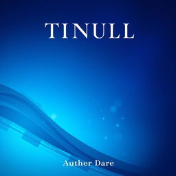 A visually stunning book cover design featuring a predominantly blue color palette