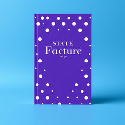 A book cover design featuring a striking violet background adorned with an array of white dots, creating a modern and artistic look