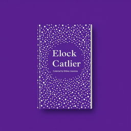 A book cover design featuring a striking violet background adorned with an array of white dots, creating a modern and artistic look