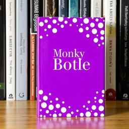 A book cover design featuring a striking violet background adorned with an array of white dots, creating a modern and artistic look