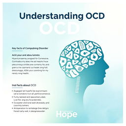 A visually appealing poster design focused on the theme of OCD (Obsessive-Compulsive Disorder)