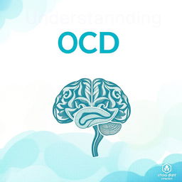 A visually appealing poster design focused on the theme of OCD (Obsessive-Compulsive Disorder)