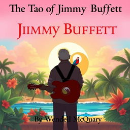 An illustrated cover for 'The Tao of Jimmy Buffett' featuring the title in bold and artistic font at the top left corner