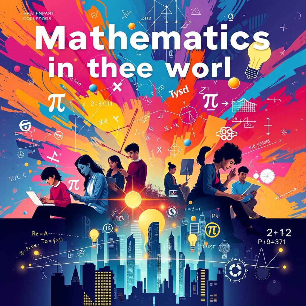 A striking poster celebrating mathematics in the modern world