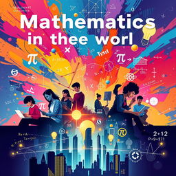 A striking poster celebrating mathematics in the modern world