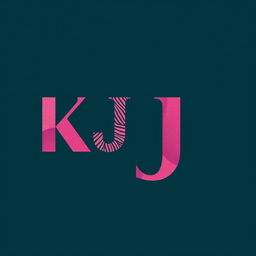 A striking logo featuring the letters 'KJ' designed for a fashion clothing brand
