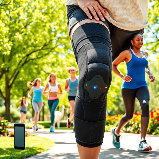 An innovative and user-friendly smart knee brace that is adaptable to fit any knee size comfortably