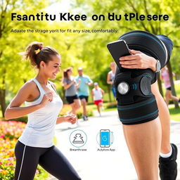 An innovative and user-friendly smart knee brace that is adaptable to fit any knee size comfortably