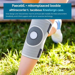 A practical and uncomplicated knee brace, designed to be adaptable and flexible