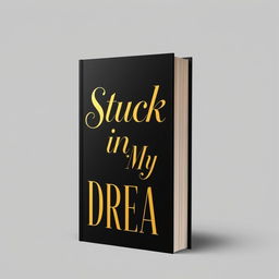 A stunning book cover design featuring a black background and elegant golden lettering