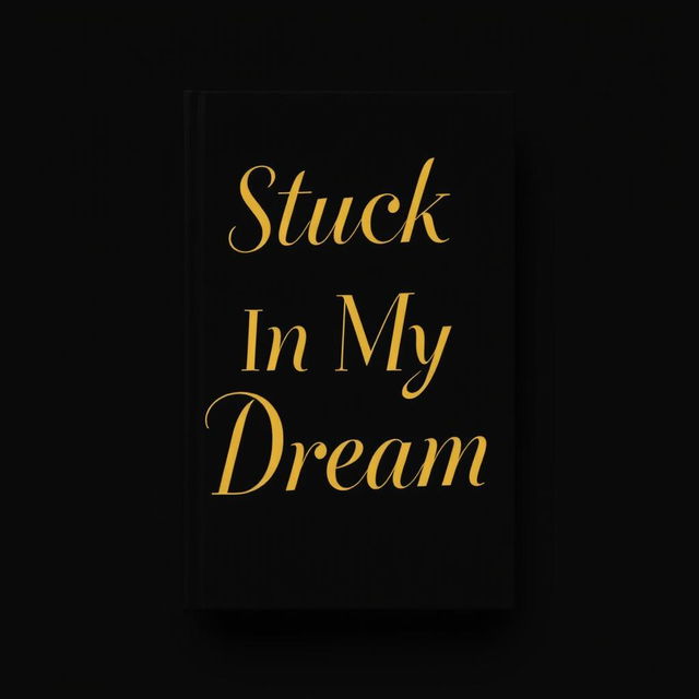 A stunning book cover design featuring a black background and elegant golden lettering