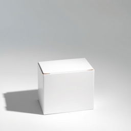 A plain white box designed for band-aids, featuring a smooth surface and minimalist design