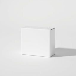 A plain white box designed for band-aids, featuring a smooth surface and minimalist design