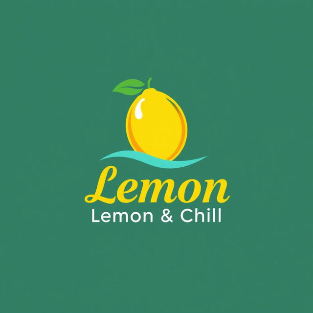 A creative logo design featuring a stylized lemon with a vibrant and fresh look