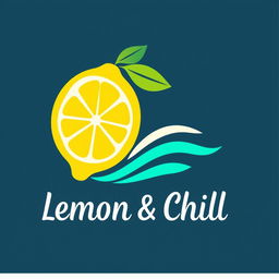 A creative logo design featuring a stylized lemon with a vibrant and fresh look