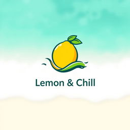 A creative logo design featuring a stylized lemon with a vibrant and fresh look