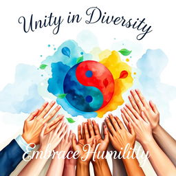 A visually striking poster symbolizing non-partisanship and humility