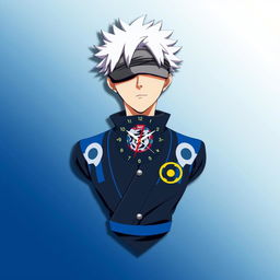 A unique wall clock design shaped like Gojo Satoru, the beloved character from 'Jujutsu Kaisen'