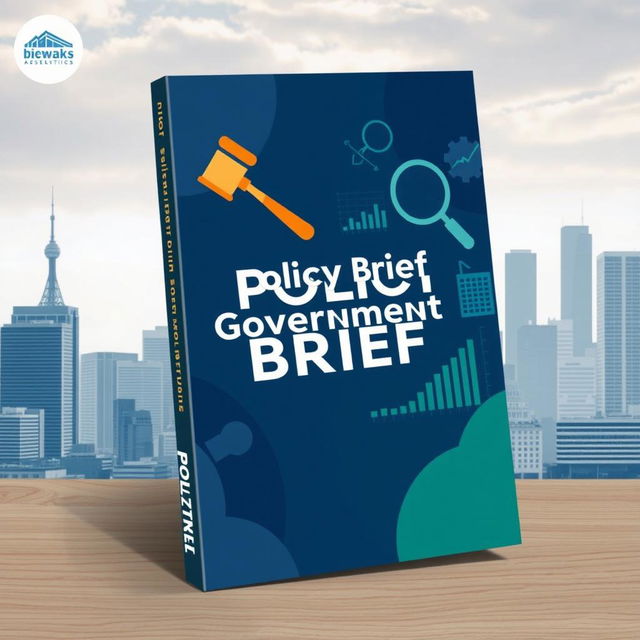 A professional and eye-catching book cover for a policy brief on government policy