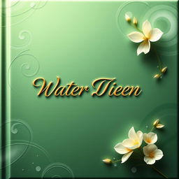 A beautiful book cover design featuring an elegant and soothing water green background