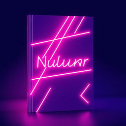 A vibrant and striking book cover design featuring a rich violet background with bold pink neon elements