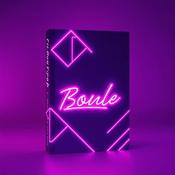 A vibrant and striking book cover design featuring a rich violet background with bold pink neon elements