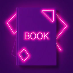 A vibrant and striking book cover design featuring a rich violet background with bold pink neon elements