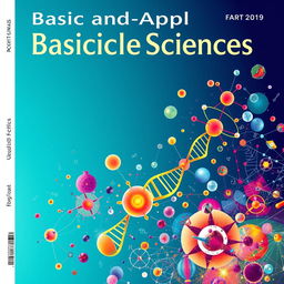 A visually striking and imaginative cover for a scientific journal focused on Basic and Applied Sciences