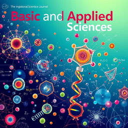 A visually striking and imaginative cover for a scientific journal focused on Basic and Applied Sciences