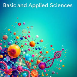 A visually striking and imaginative cover for a scientific journal focused on Basic and Applied Sciences