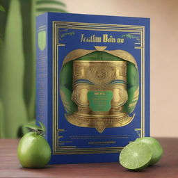 A luxurious and modern digital art that blends Tiki culture and Appleton Estates inspirations