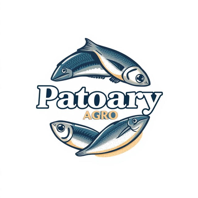 A high-quality logo design for 'Patoary Agro', a business specializing in dried fish (shutki)