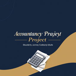 A professional and visually appealing cover page for an accountancy project