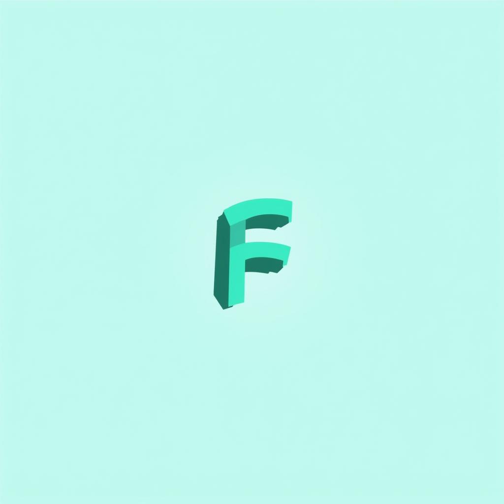 A logo design inspired by the OnlyFans logo but distinctly different, featuring a stylized letter 'F' integrated with a playful, modern font