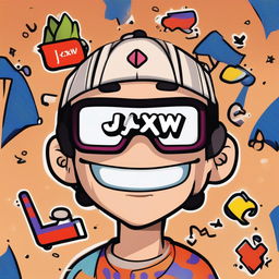 A vibrant, high-quality digital art profile picture of a friendly cartoon-like character with the user name 'Jzxw'