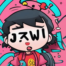 A vibrant, high-quality digital art profile picture of a friendly cartoon-like character with the user name 'Jzxw'