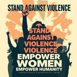 A powerful and thought-provoking poster emphasizing women's rights and highlighting atrocities against women globally
