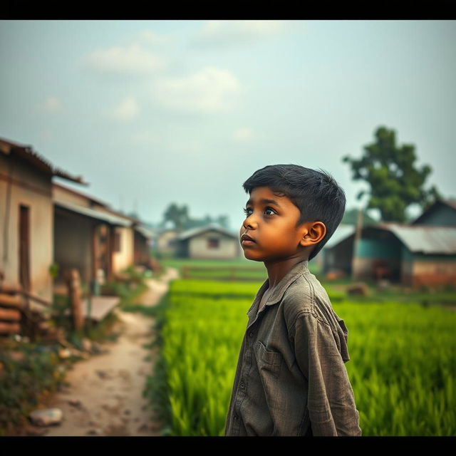 In a quaint little village, a poor boy named Rakib lives with his father, a day laborer, and his mother, a homemaker