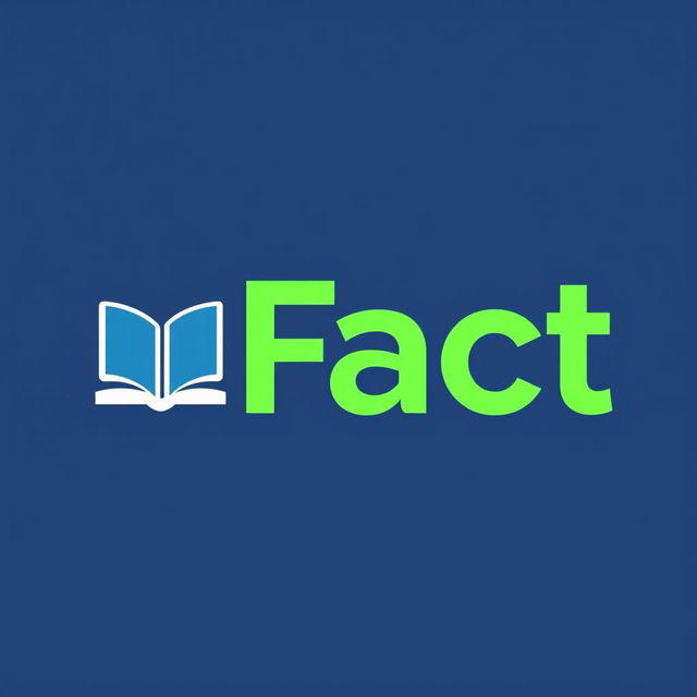 A bold and modern logo design featuring the word 'Fact' in a sleek, sans-serif font