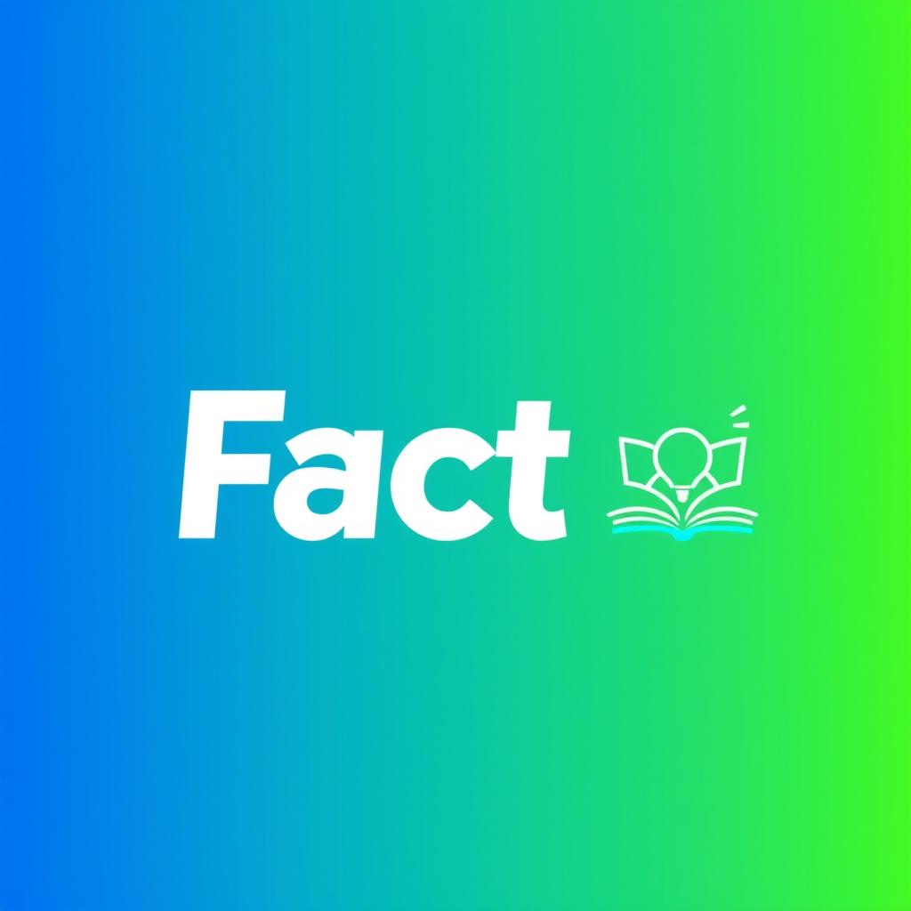 A bold and modern logo design featuring the word 'Fact' in a sleek, sans-serif font